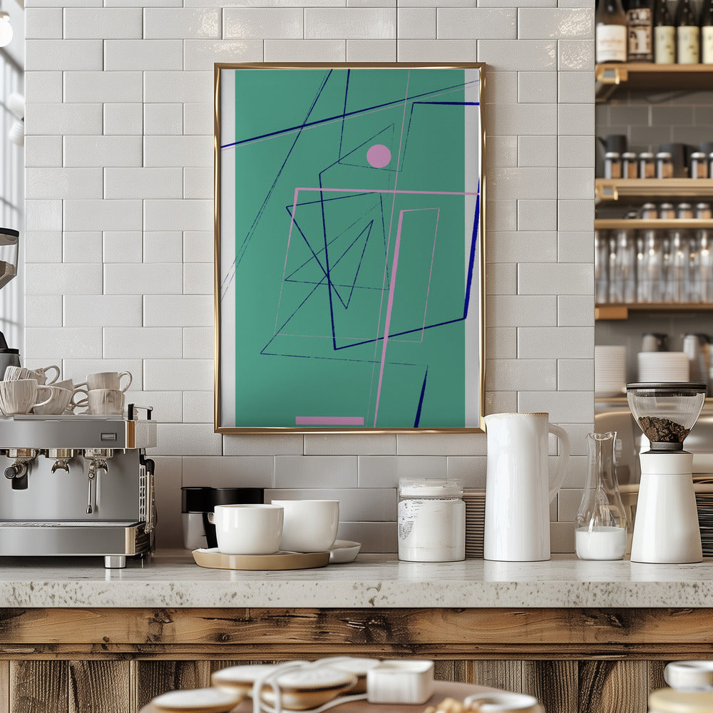 Angular Lines No24 Poster